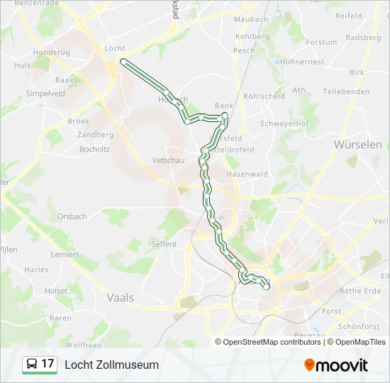 17 Bus Line Map