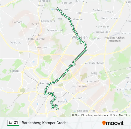 21 Bus Line Map