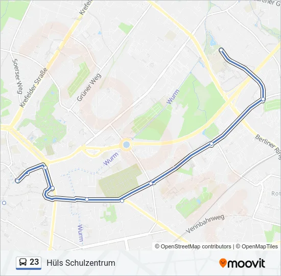 23 Bus Line Map