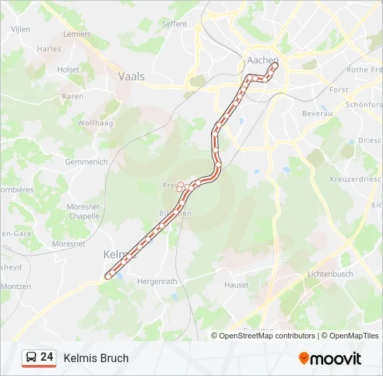 24 Bus Line Map