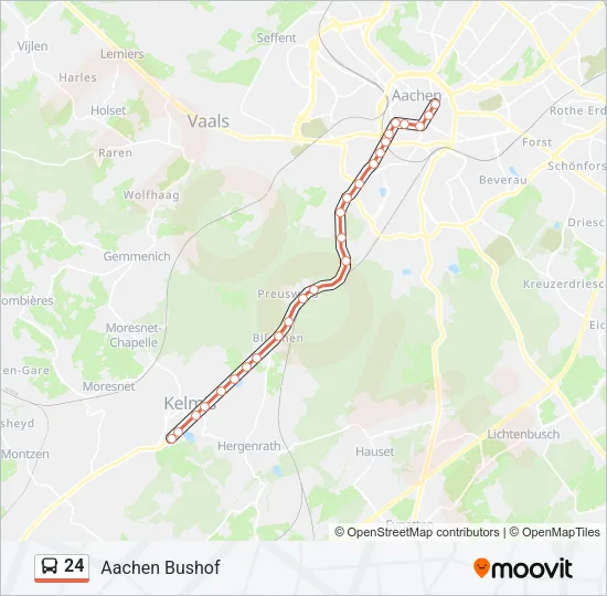 24 Bus Line Map