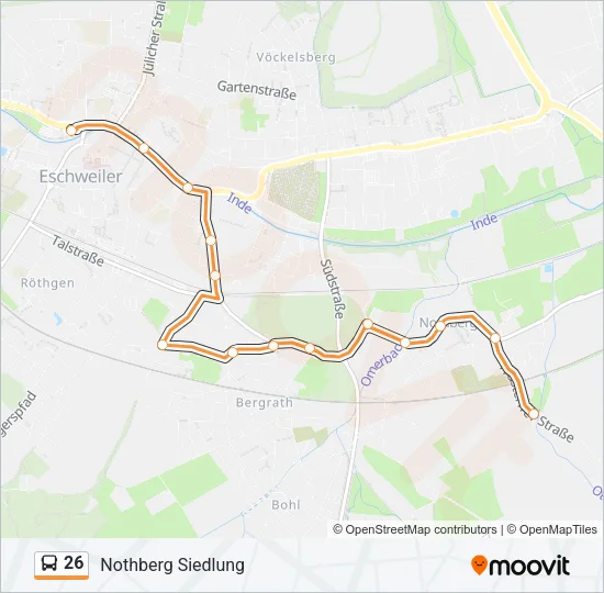 26 Bus Line Map
