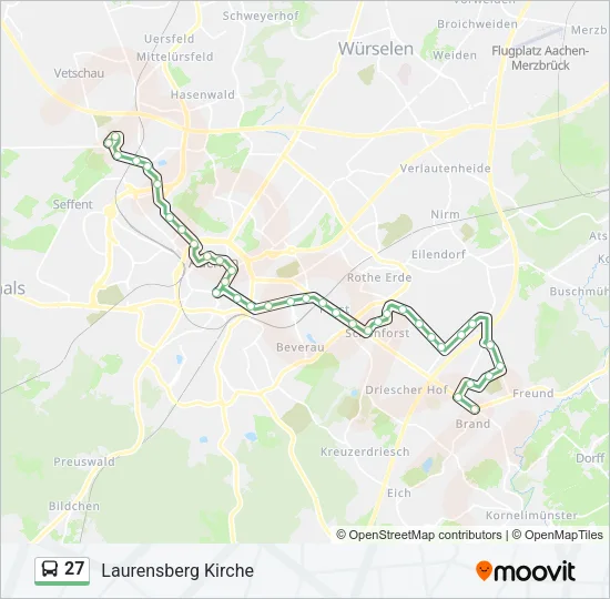 27 Bus Line Map