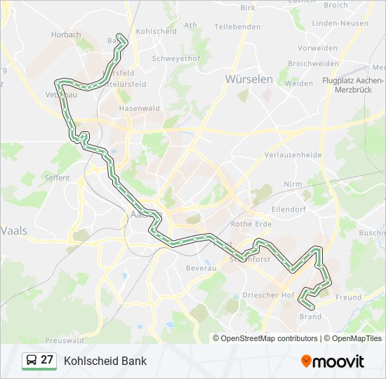 27 bus Line Map