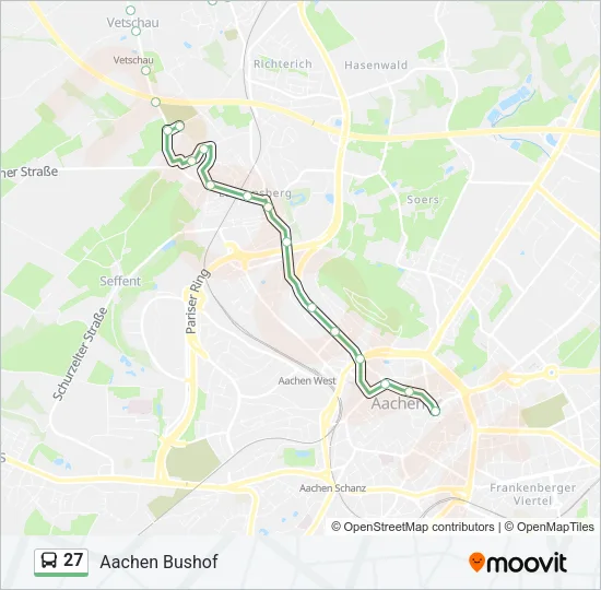 27 Bus Line Map
