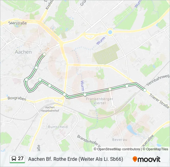 27 Bus Line Map