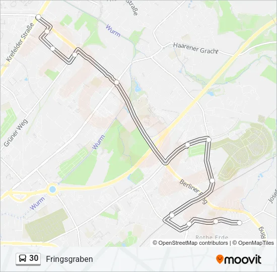 30 Bus Line Map