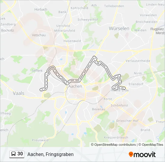 30 Bus Line Map