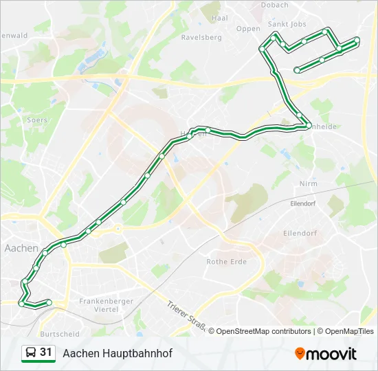 31 Bus Line Map