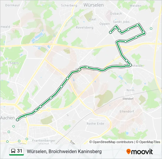 31 Bus Line Map