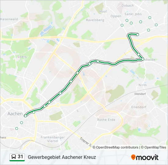 31 Bus Line Map
