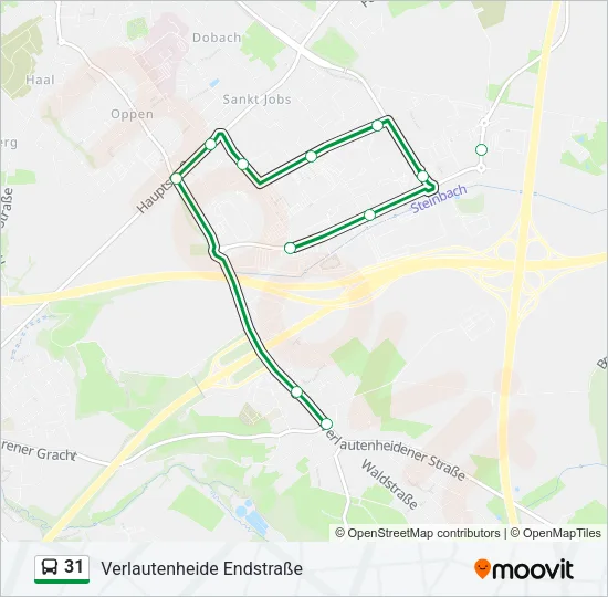 31 Bus Line Map