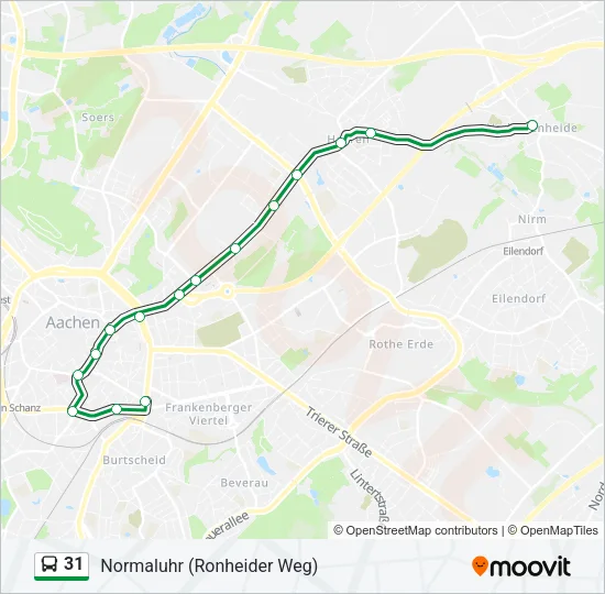 31 Bus Line Map