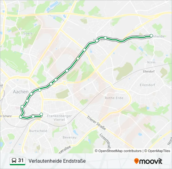 31 Bus Line Map