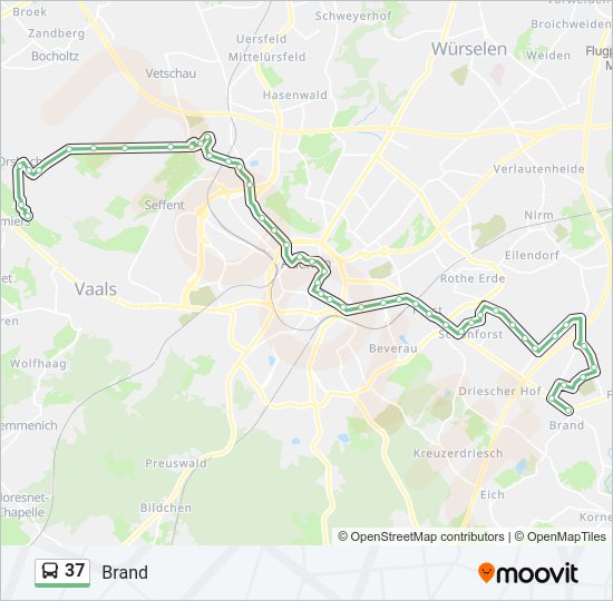 Автобус 37: карта маршрута