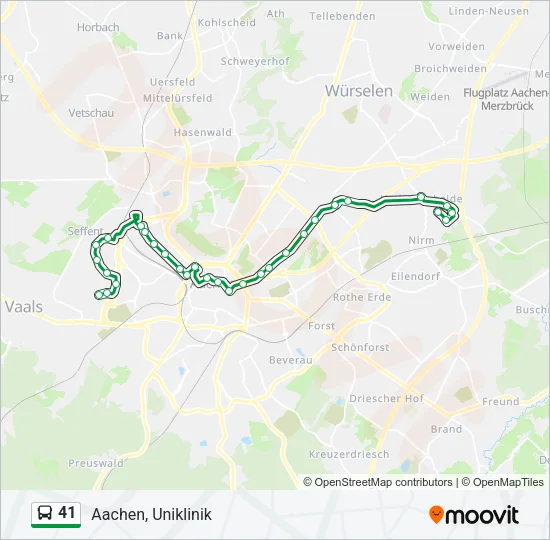 41 Bus Line Map