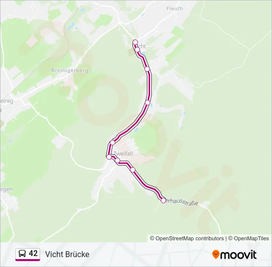 42 Bus Line Map