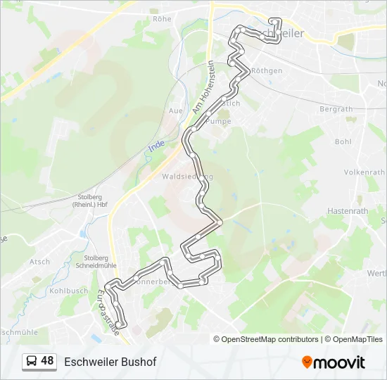 48 Bus Line Map