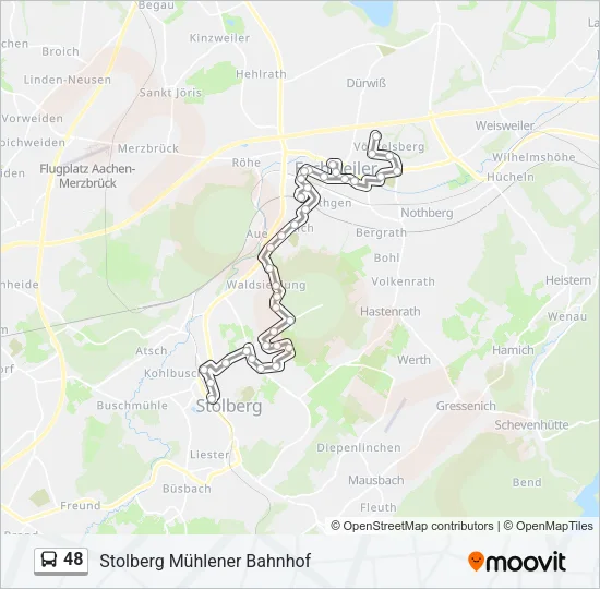 48 Bus Line Map