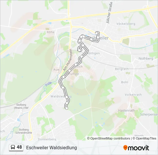 48 Bus Line Map