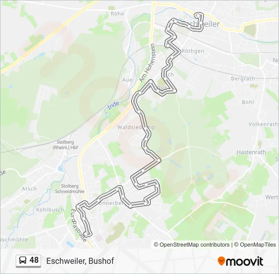 Автобус 48: карта маршрута