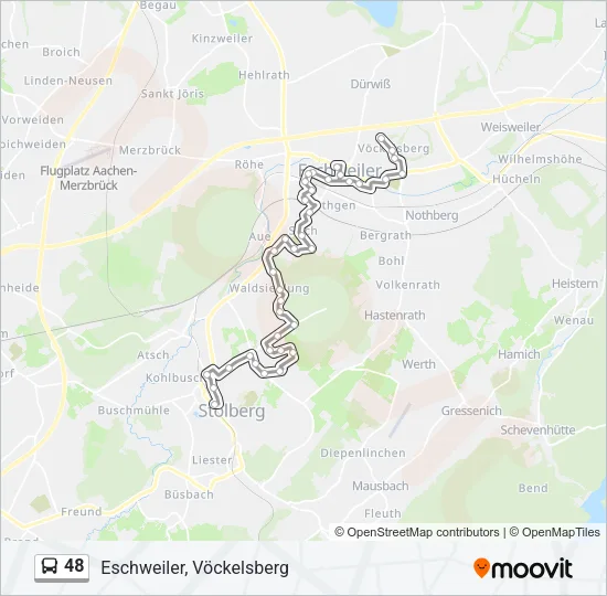 48 Bus Line Map