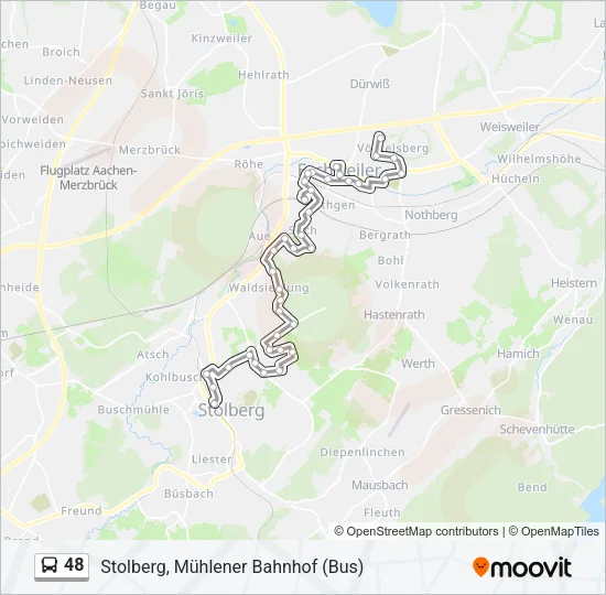 48 Bus Line Map