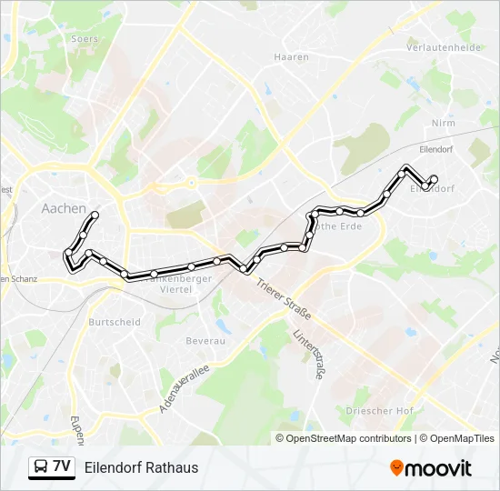7V Bus Line Map