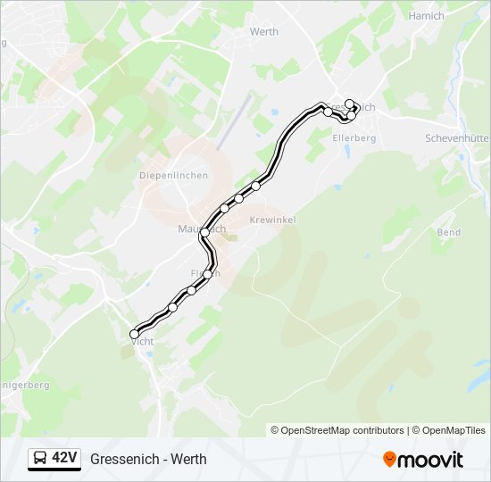 42V bus Line Map