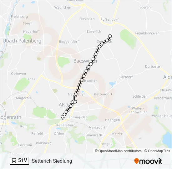 51V Bus Line Map