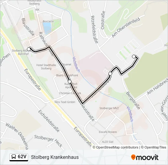 62V Bus Line Map