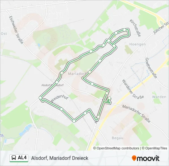 AL4 Bus Line Map