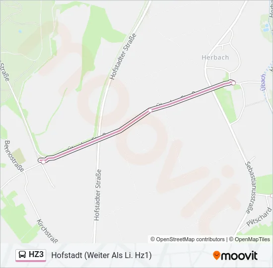 HZ3 Bus Line Map