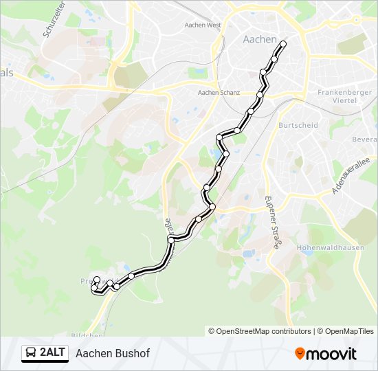 2ALT bus Line Map