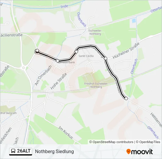 26ALT Bus Line Map