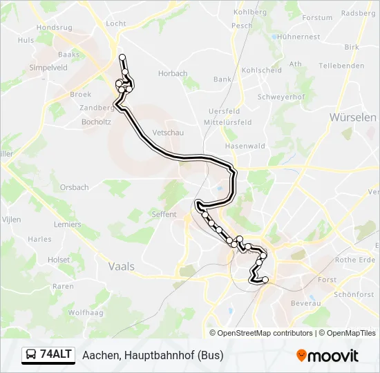 74ALT Bus Line Map