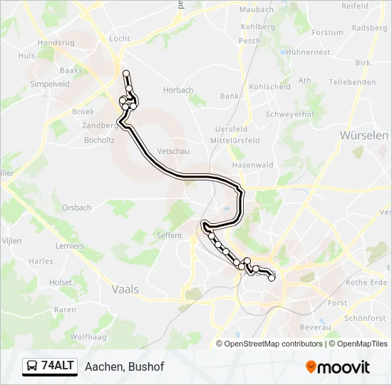 74ALT Bus Line Map