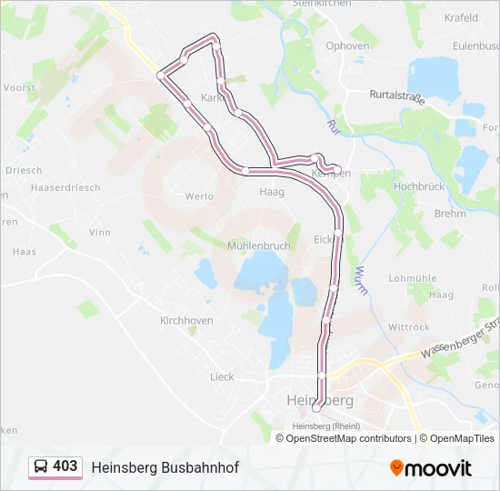 403 Bus Line Map