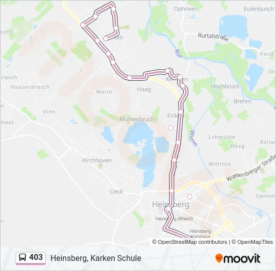 403 Bus Line Map