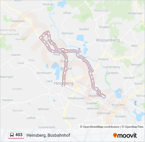 403 Bus Line Map