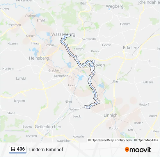 Автобус 406: карта маршрута