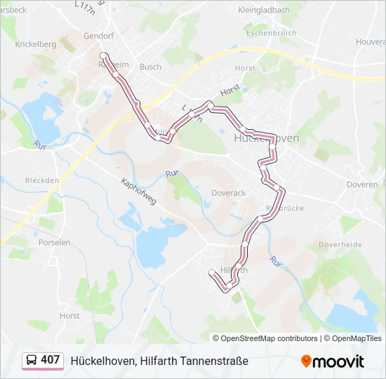 407 Bus Line Map