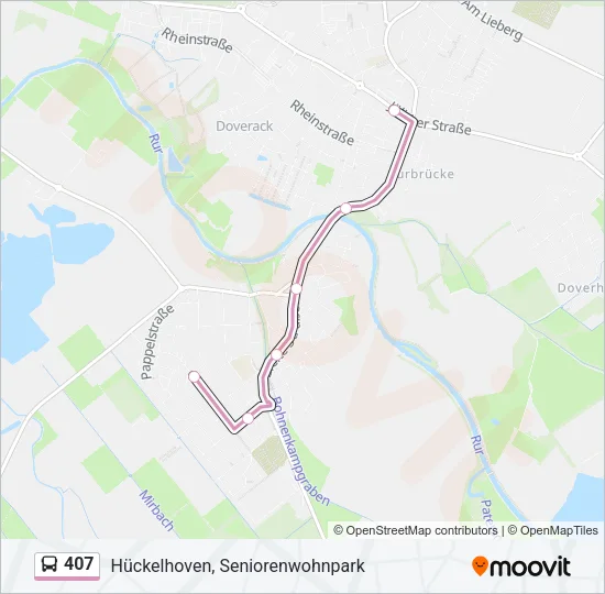 407 Bus Line Map