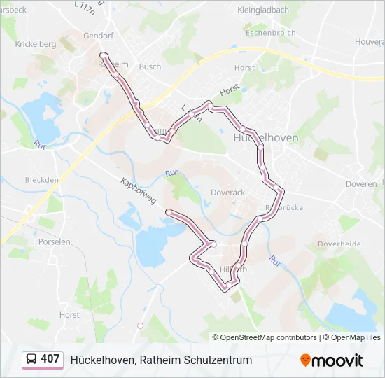 407 Bus Line Map
