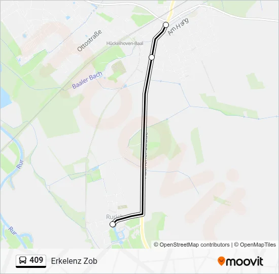 409 Bus Line Map