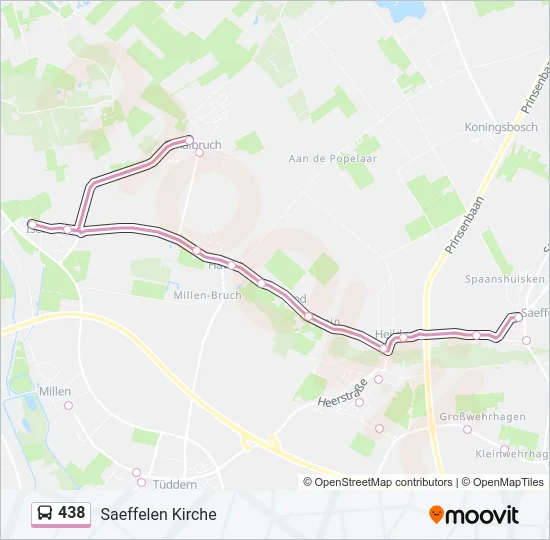 438 Bus Line Map