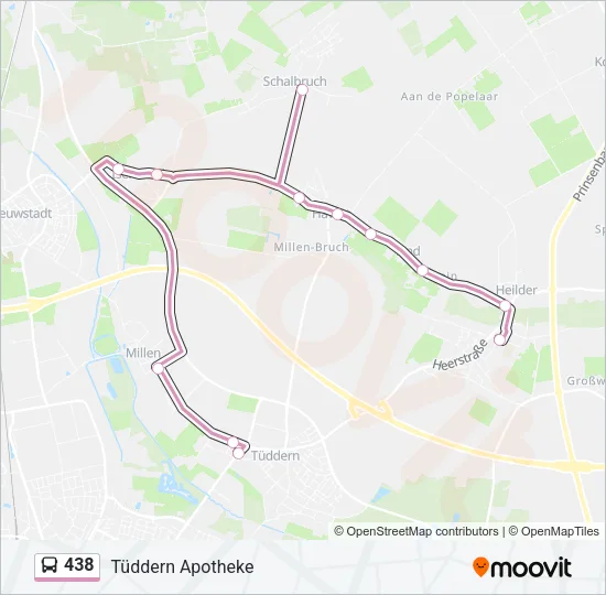 438 Bus Line Map