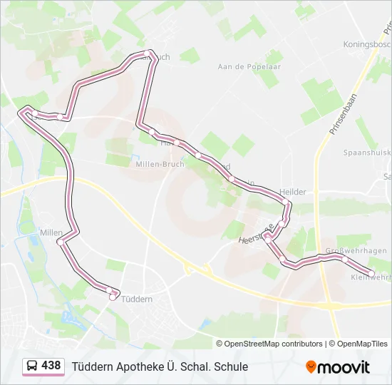 438 Bus Line Map