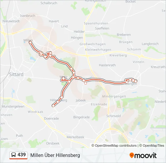 439 Bus Line Map