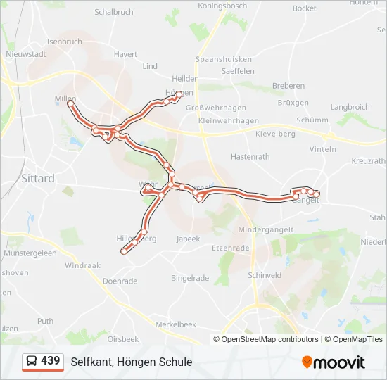 439 Bus Line Map
